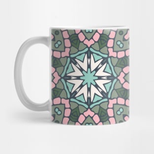 Colorful Indian Mexican Ethnic Oriental Rug Mandala Boho Pattern Mug